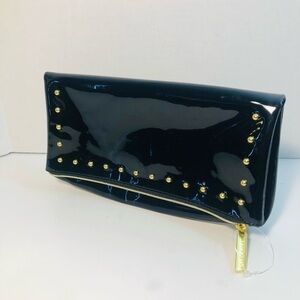 Estee Lauder Make-up Bag/ Clutch With Gold Studs Very Nice!